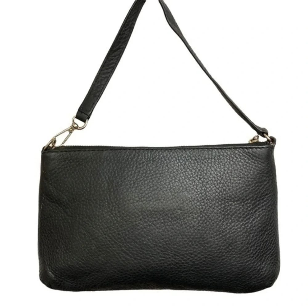 Michael kors black leather mini bag wristlet adorable